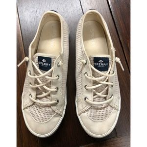 Sperry Eggnog mesh and canvas sneaker size 8